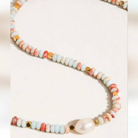 Flânerie Non-tarnish Boho Beaded Necklace NWT - Picture 4 of 5